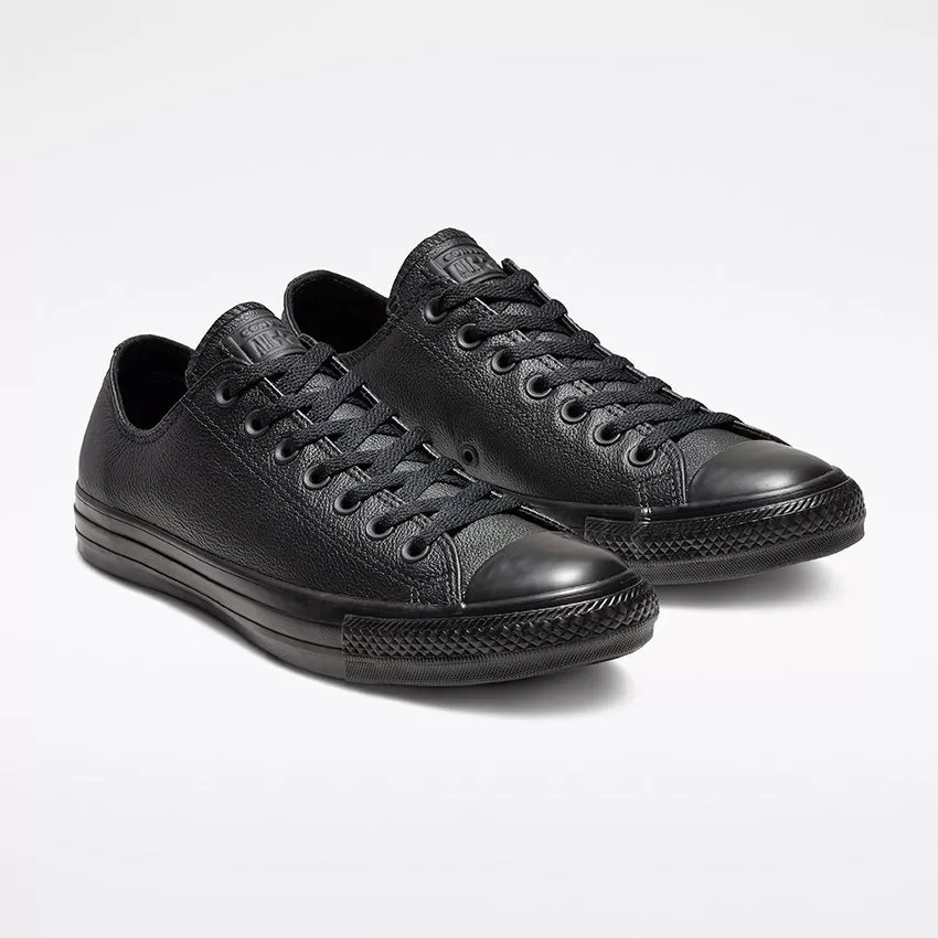 Converse - Chuck Taylor All Star Leather Black Low Top 135253