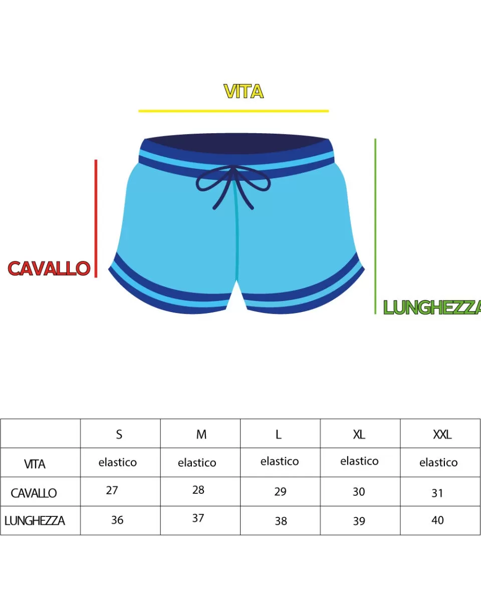 Costume Uomo Boxer Verde Elastico Microfantasia Rombi Casual Summer GIOSAL-SU1178A