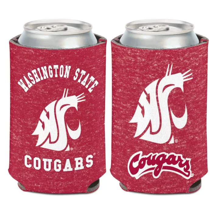 Cougars Heathered Can Koozie 12 oz