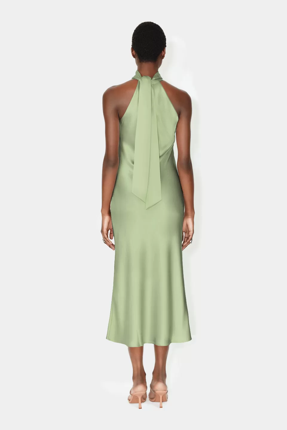 Cropped Sienna Dress - Dark Moss