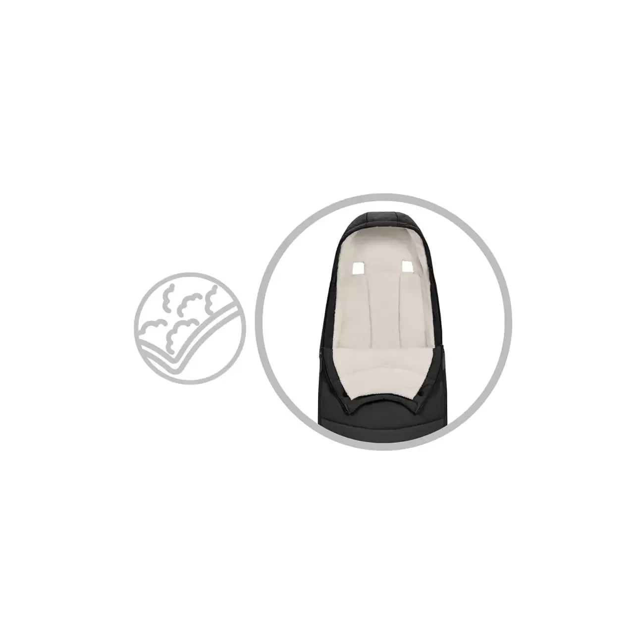 Cybex Platinum Footmuff - Sepia Black