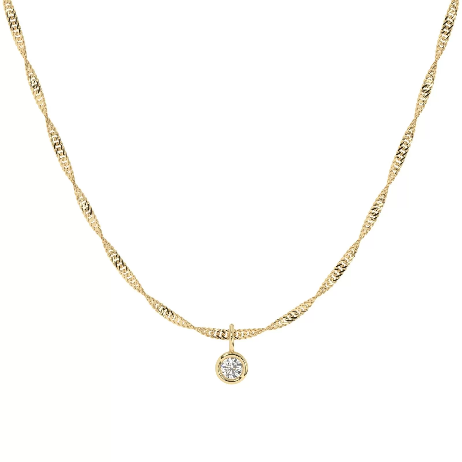 Dainty Diamond Charm Necklace