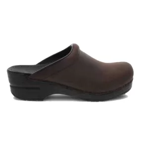 Dansko Sonja Antique Clogs - Brown/Black