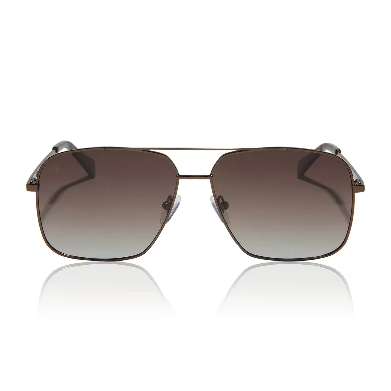 Dime Encino Chocolate Brown Gradient Polarized Sunglasses