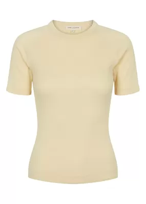 Esmé Studios Blossom SS O-neck Rib T-shirt - Summer Melon