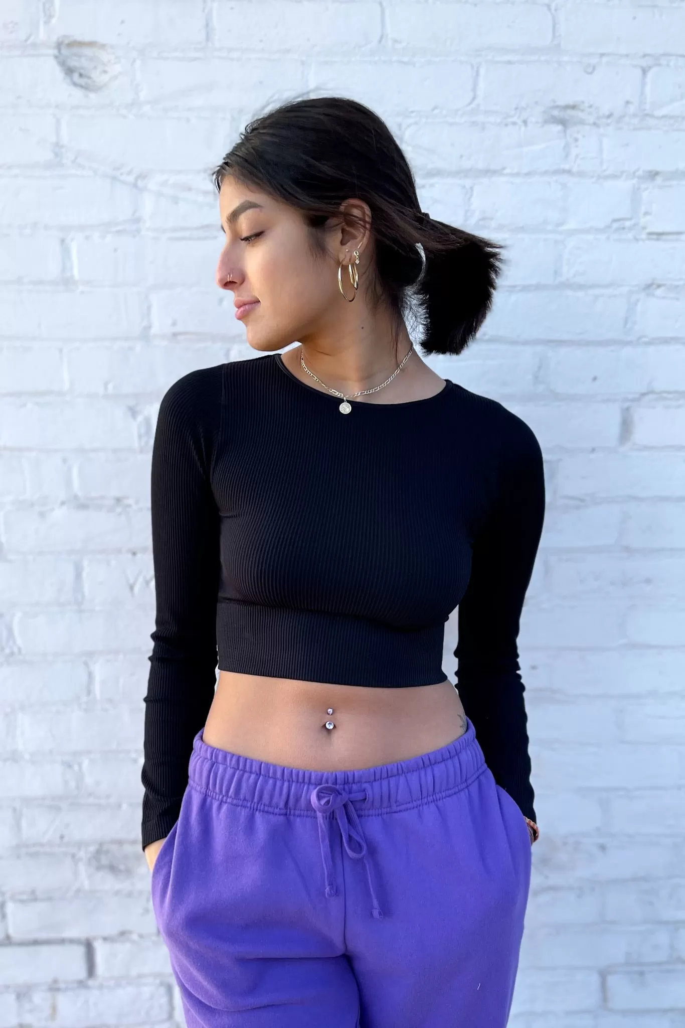 Fannie Ribbed Crop Top