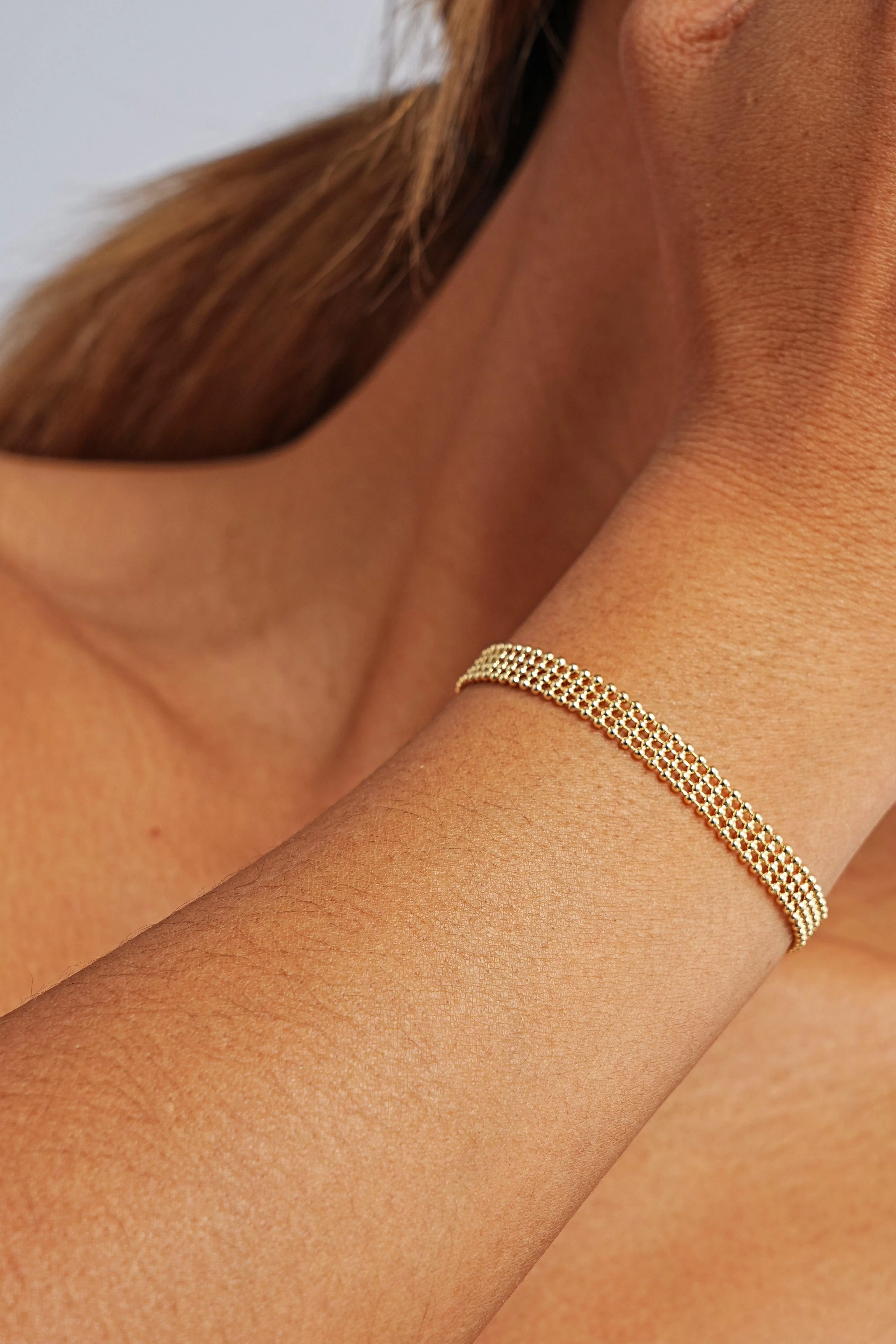 Fine 14K Gold Woven Bracelet