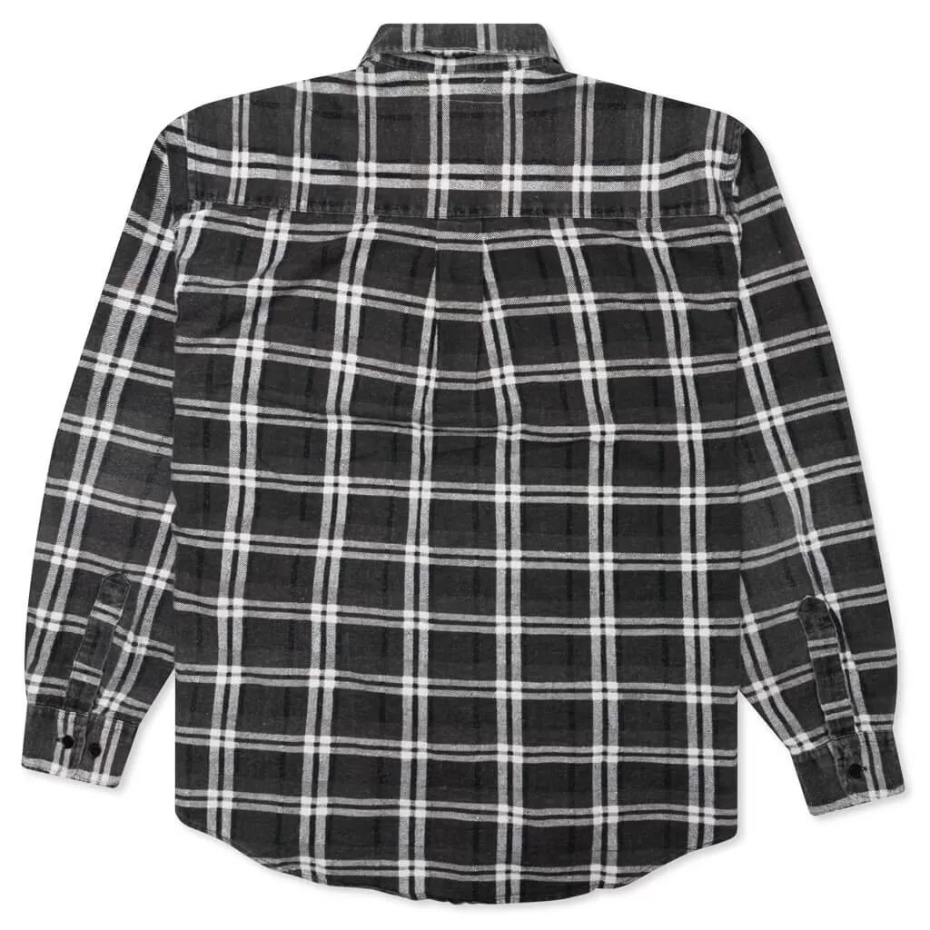 Flannel Shirt Ribbon Shirt - Assorted