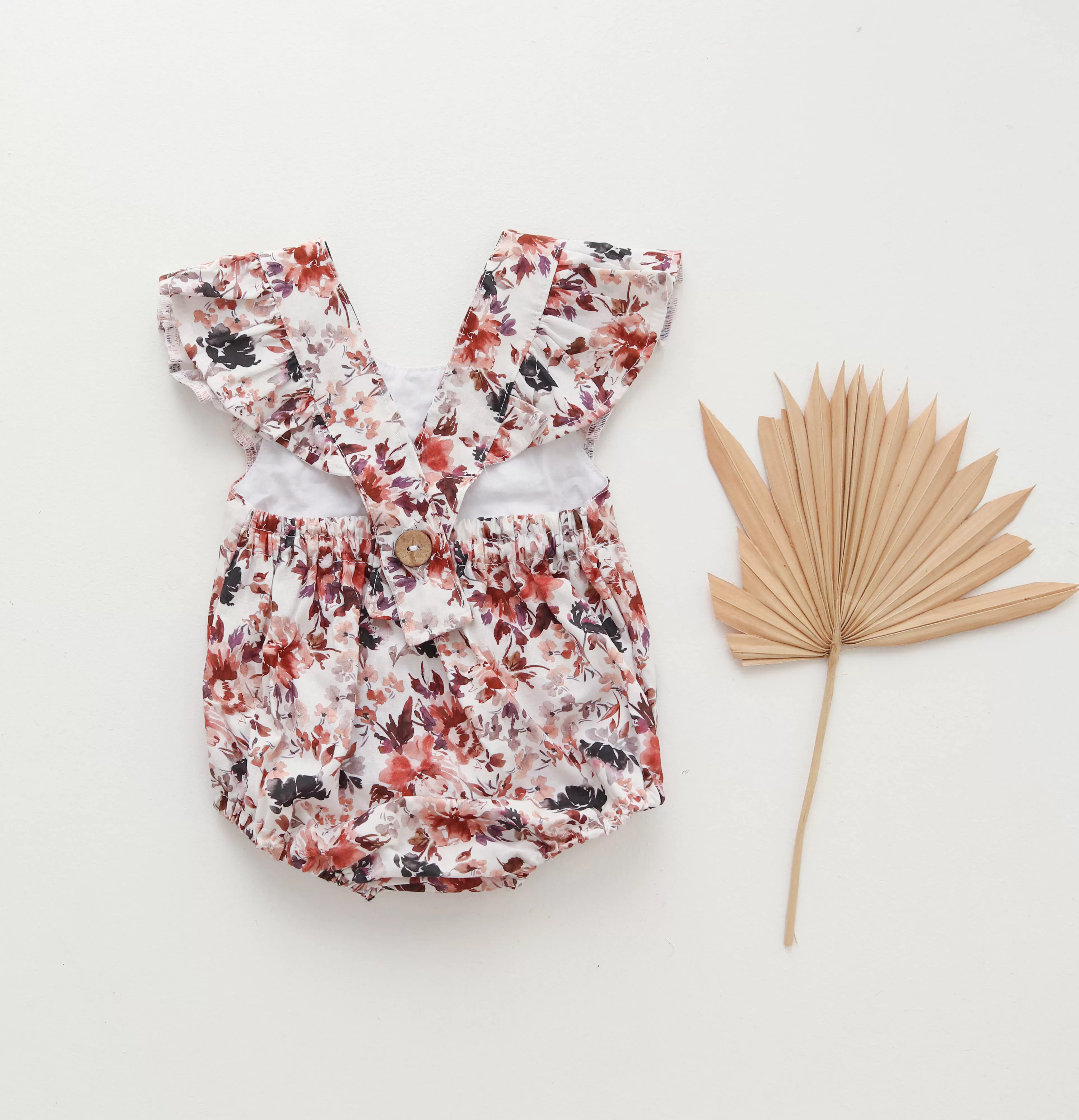 FLORAL romper 6-12 mths