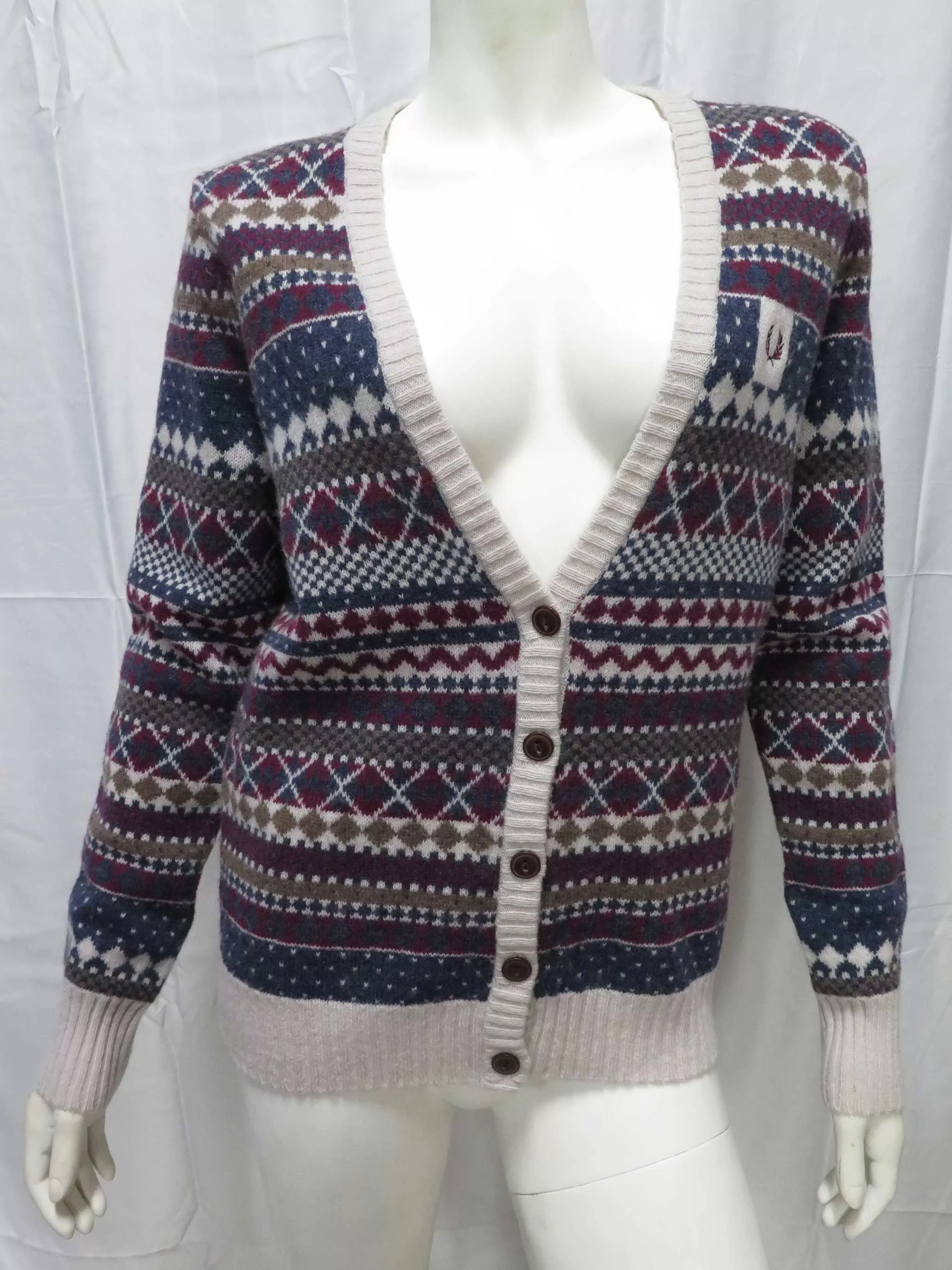 Fred Perry Fairisle Cardigan