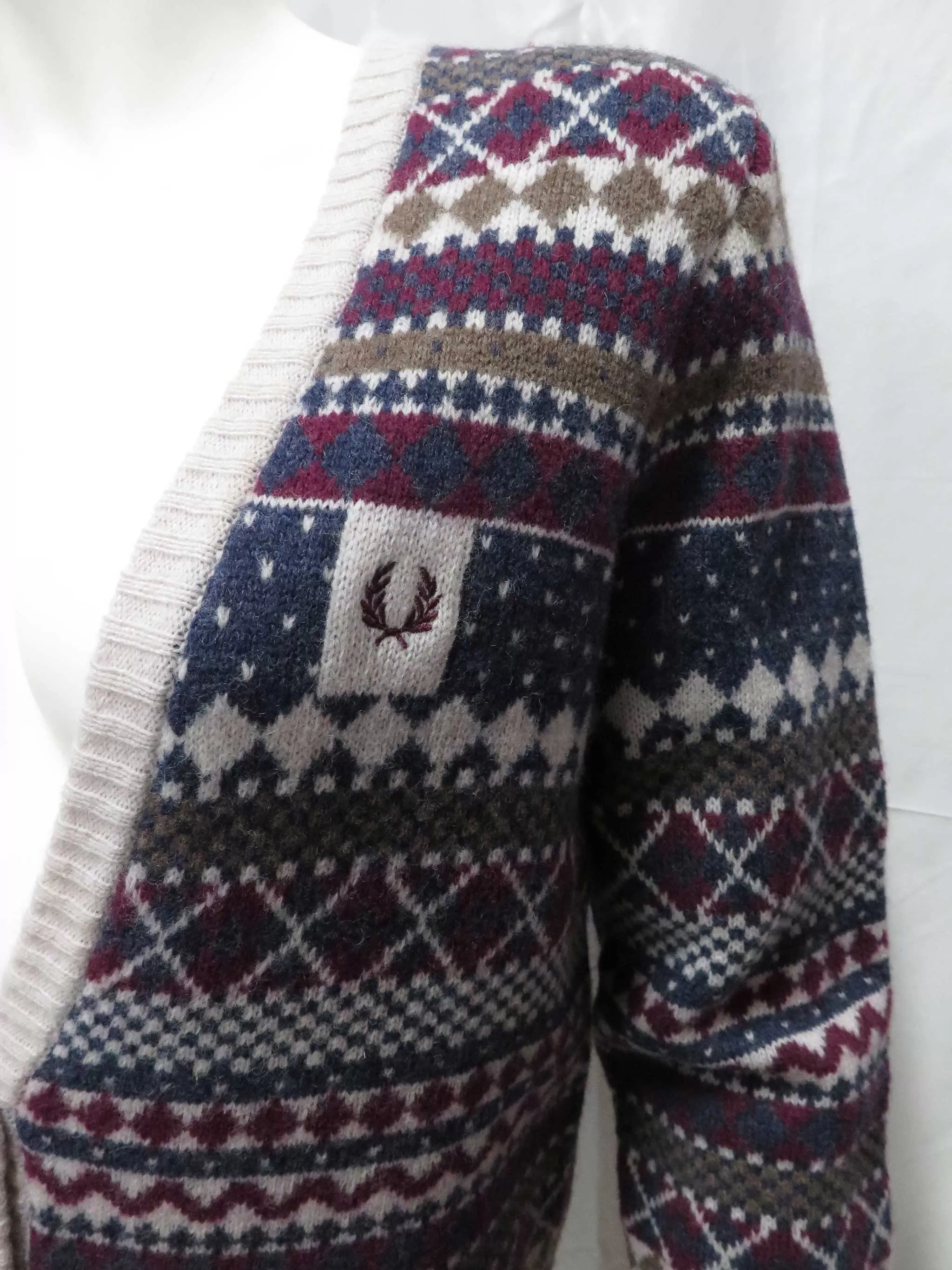 Fred Perry Fairisle Cardigan