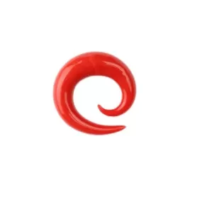 Glass Simple Spiral - Red