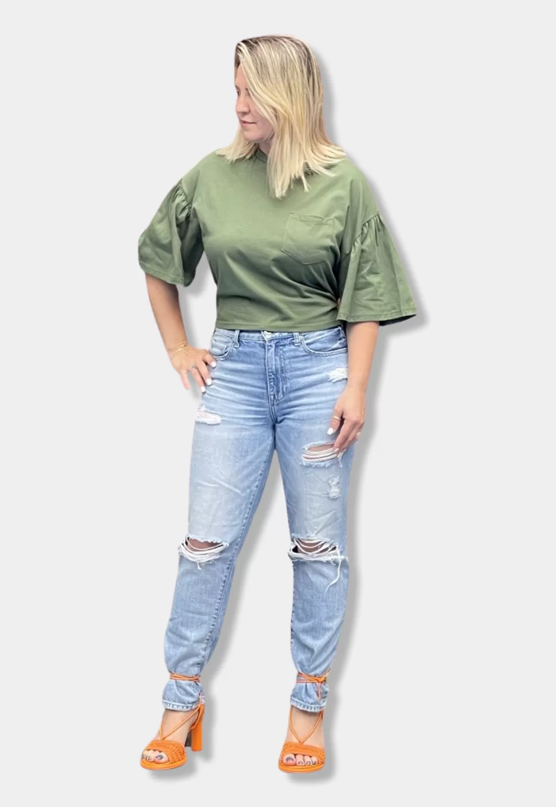 Green Crop T-Shirt