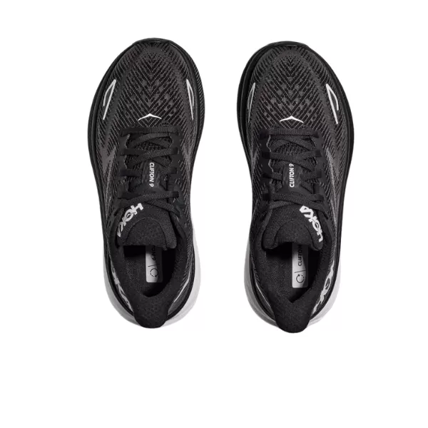 HOKA Women's Clifton 9 Black/White