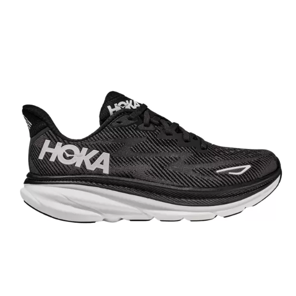 HOKA Women's Clifton 9 Black/White