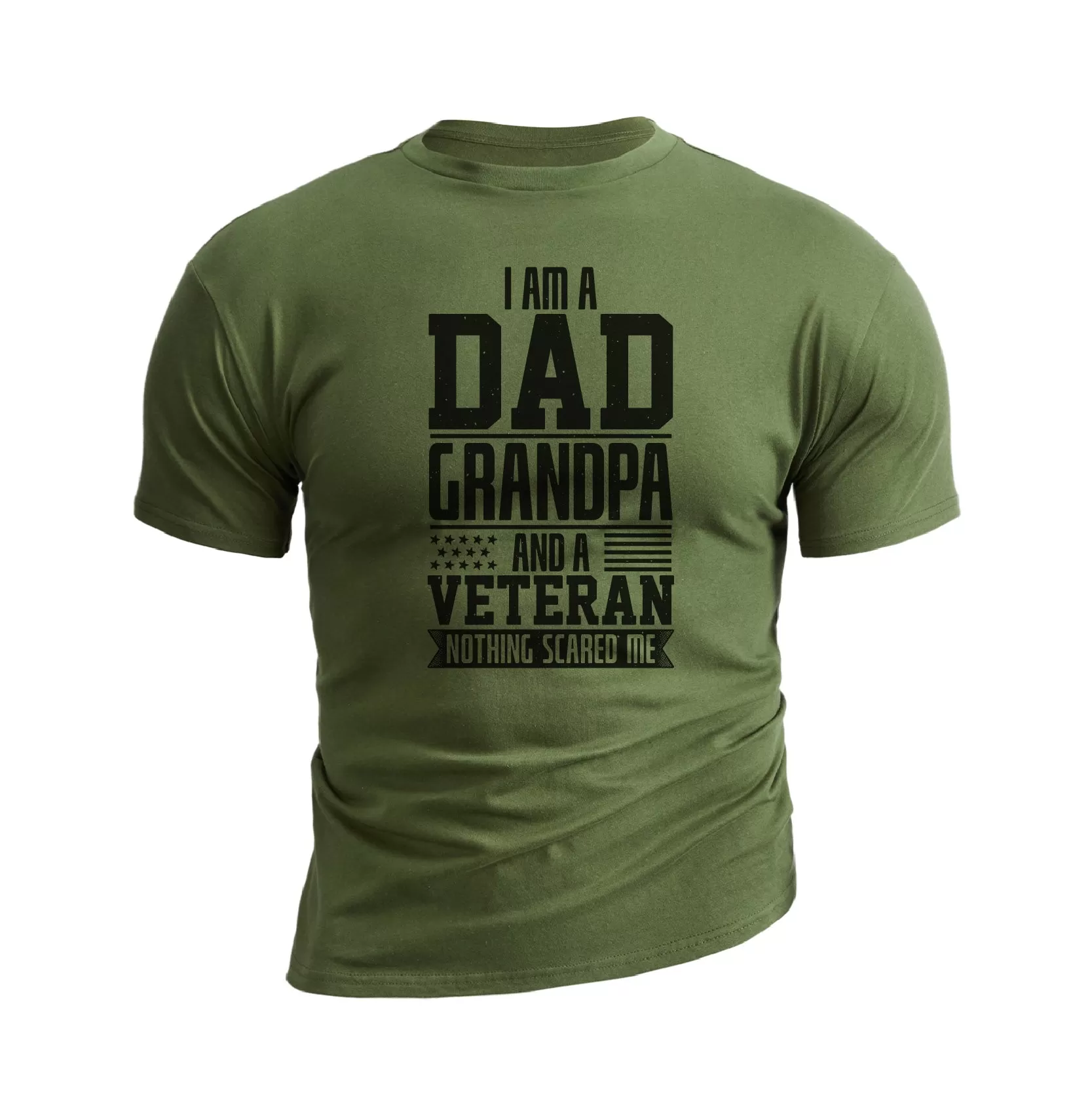 I AM A DAD AND A VETERAN GRAPHIC TEE