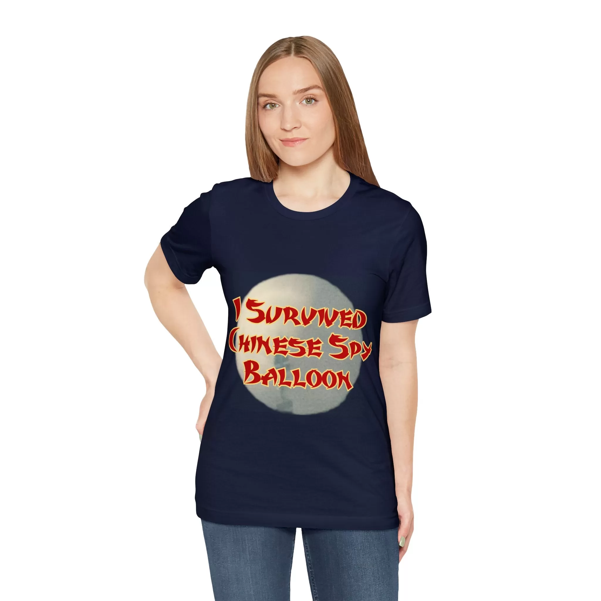 I Survived Chinese Spy Balloon Unisex Jersey Short Sleeve Tee