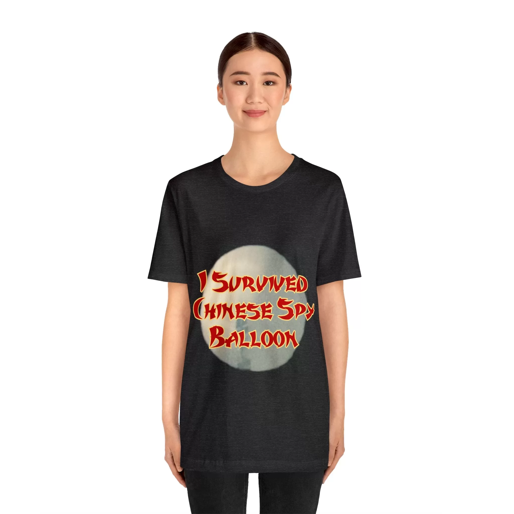 I Survived Chinese Spy Balloon Unisex Jersey Short Sleeve Tee