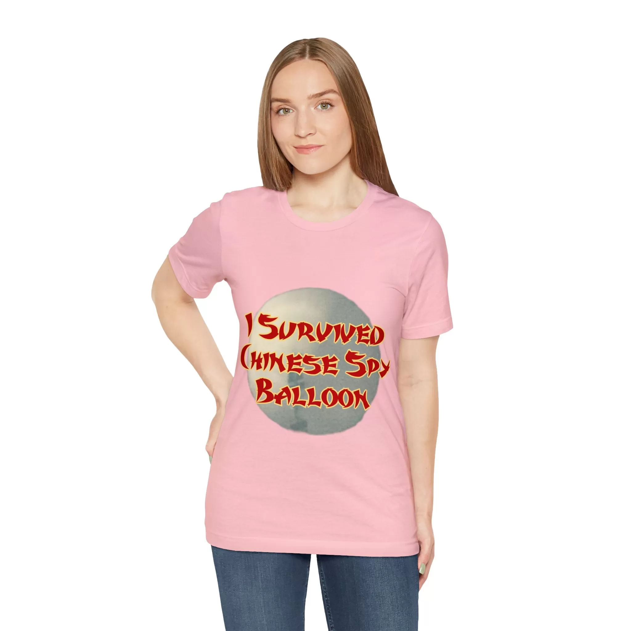 I Survived Chinese Spy Balloon Unisex Jersey Short Sleeve Tee