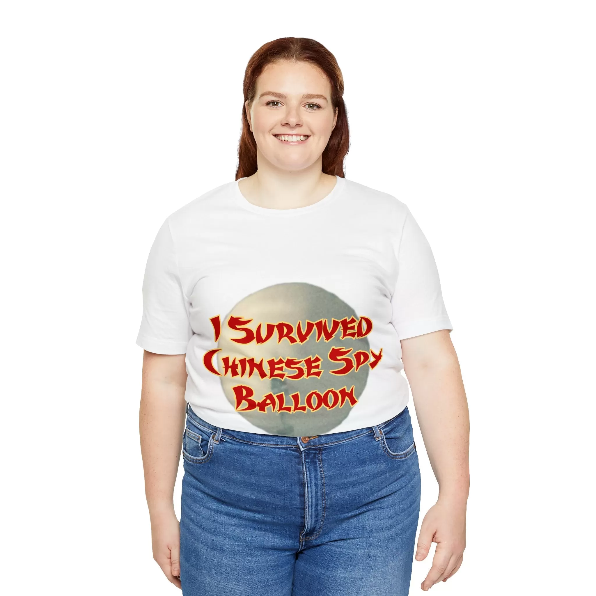 I Survived Chinese Spy Balloon Unisex Jersey Short Sleeve Tee