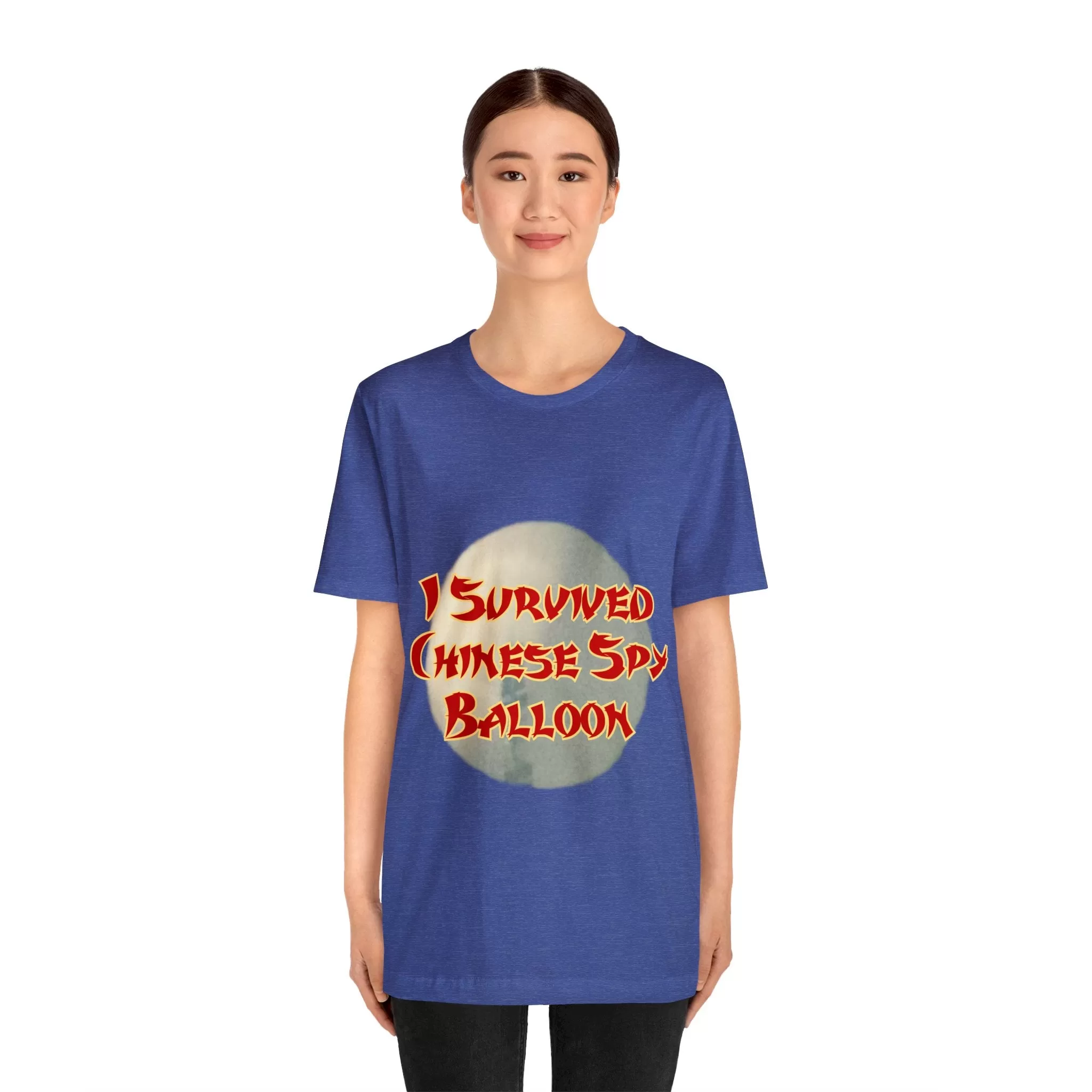 I Survived Chinese Spy Balloon Unisex Jersey Short Sleeve Tee