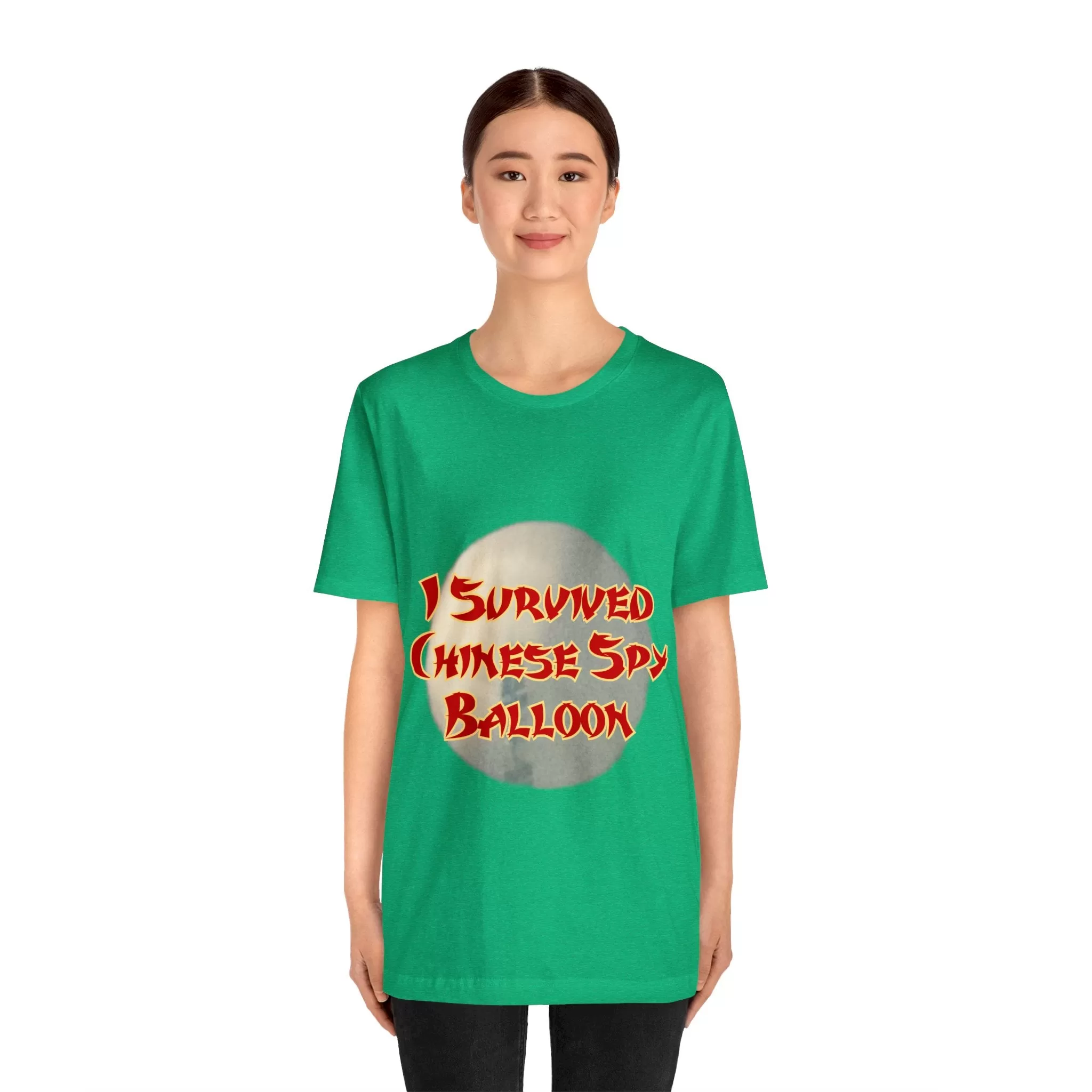 I Survived Chinese Spy Balloon Unisex Jersey Short Sleeve Tee