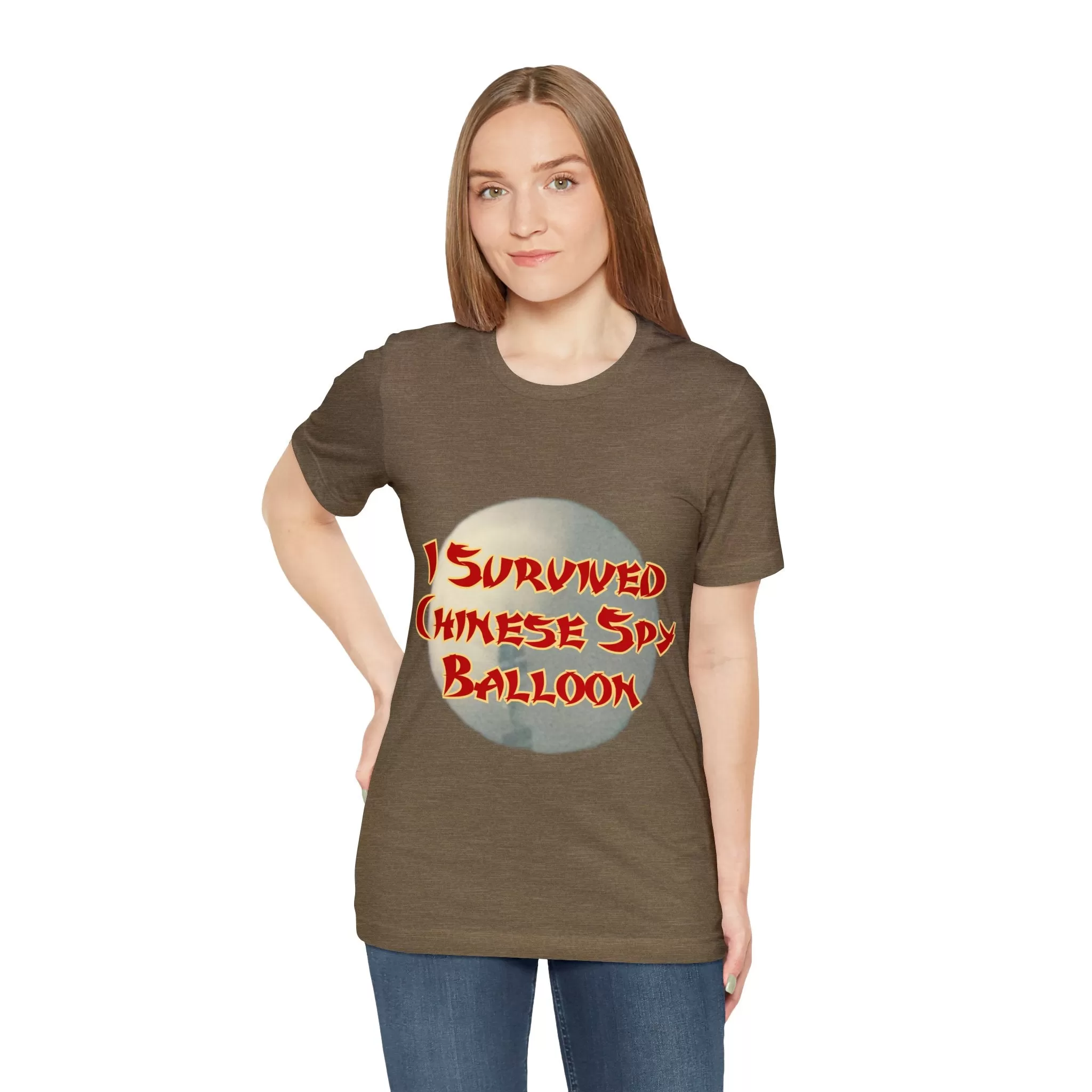 I Survived Chinese Spy Balloon Unisex Jersey Short Sleeve Tee