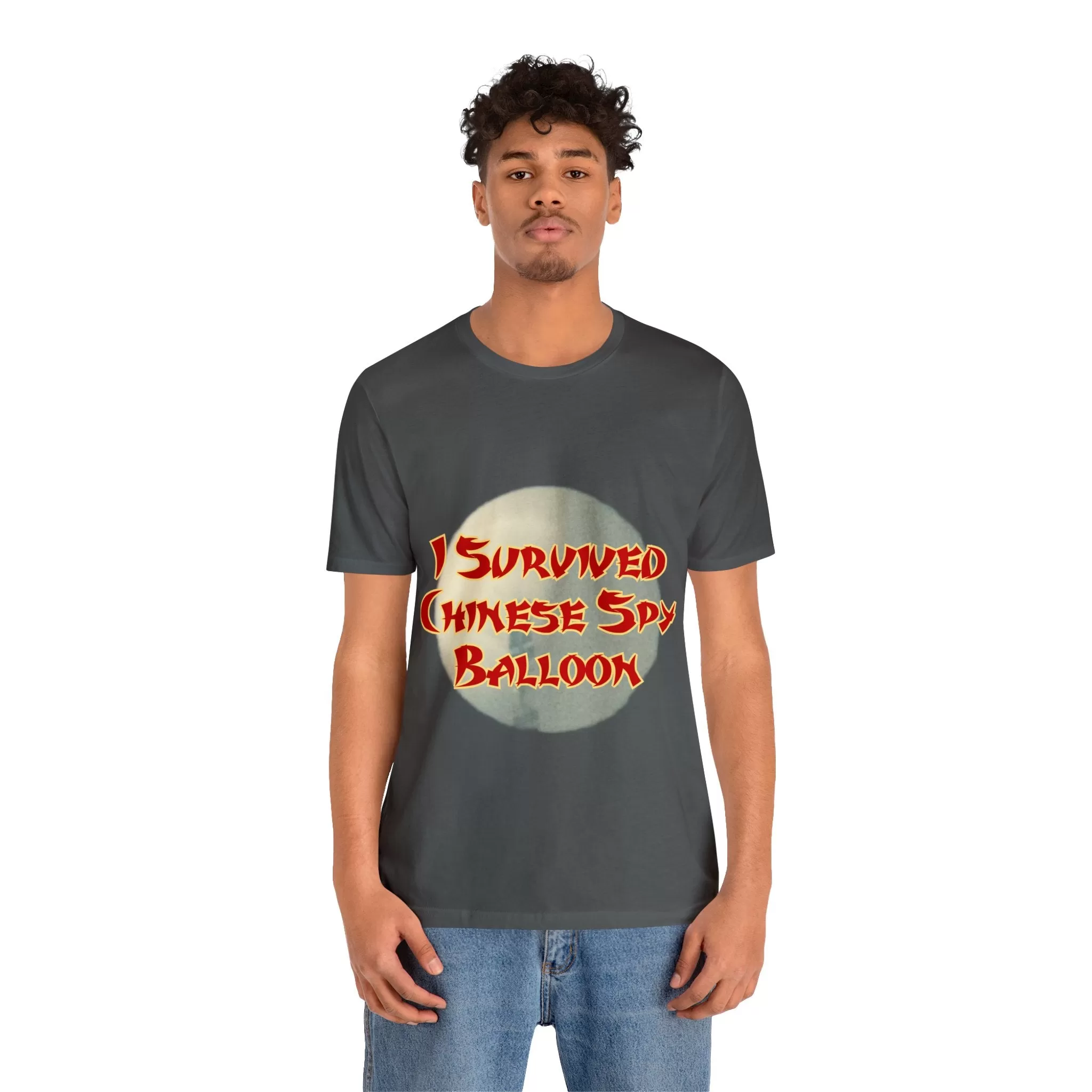 I Survived Chinese Spy Balloon Unisex Jersey Short Sleeve Tee