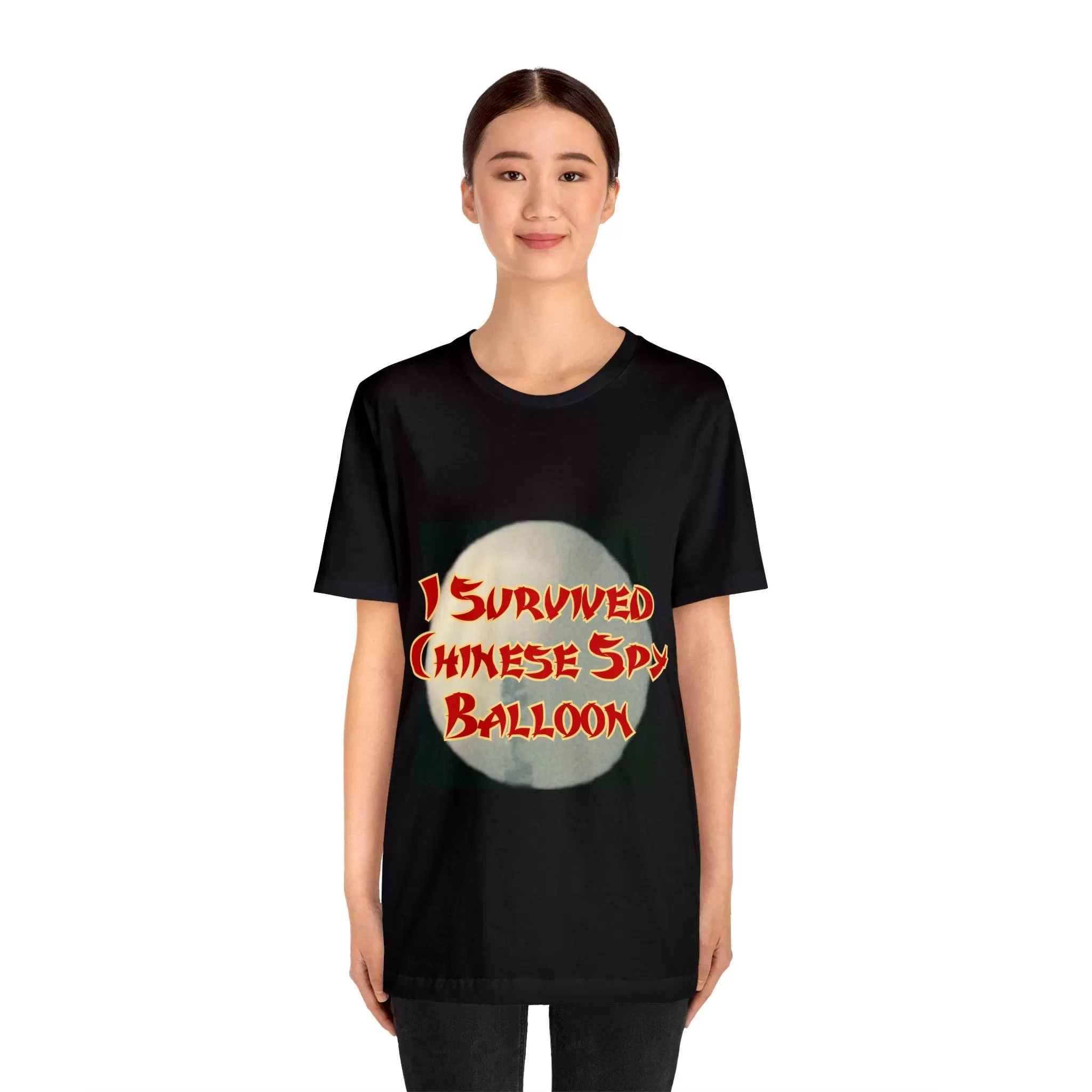 I Survived Chinese Spy Balloon Unisex Jersey Short Sleeve Tee