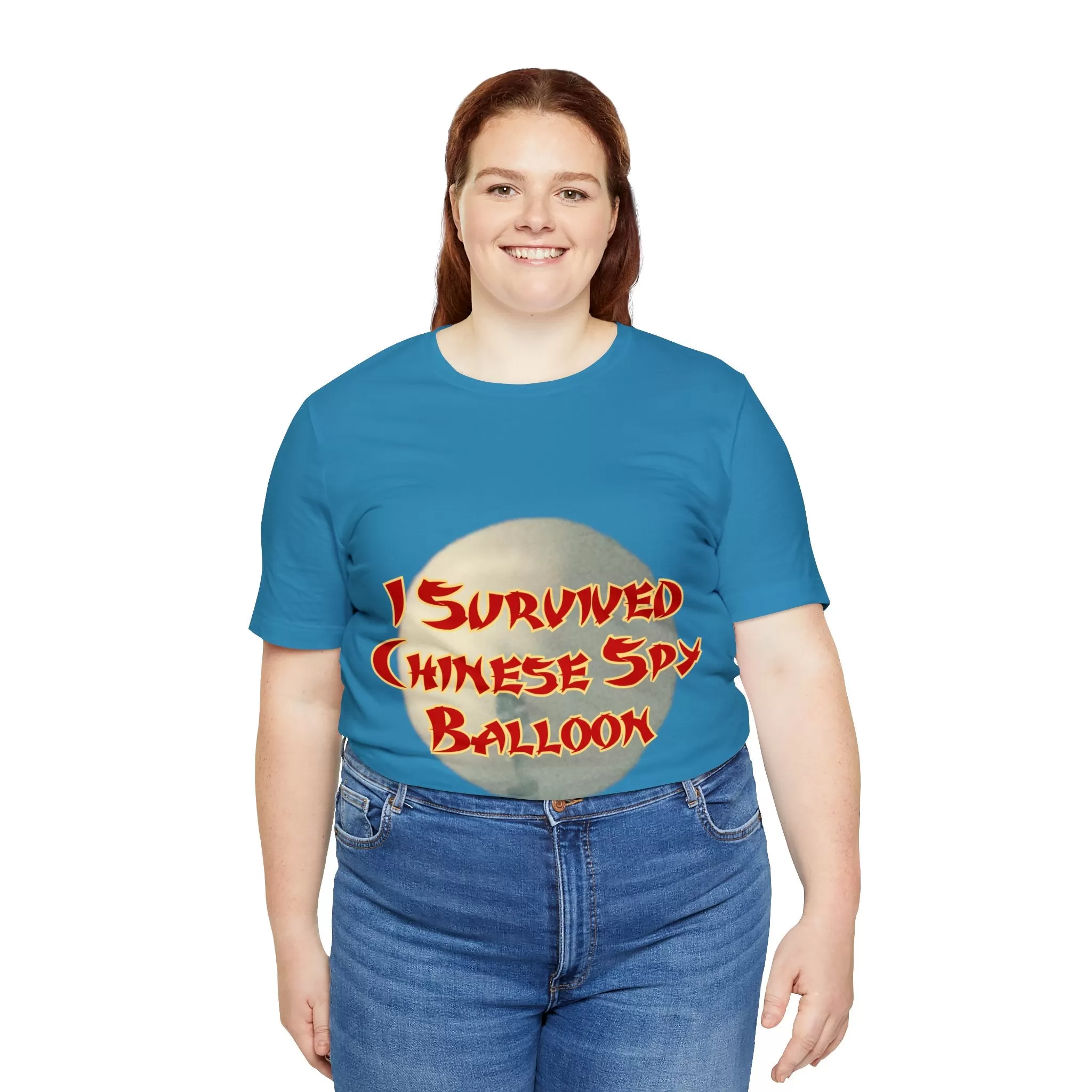 I Survived Chinese Spy Balloon Unisex Jersey Short Sleeve Tee