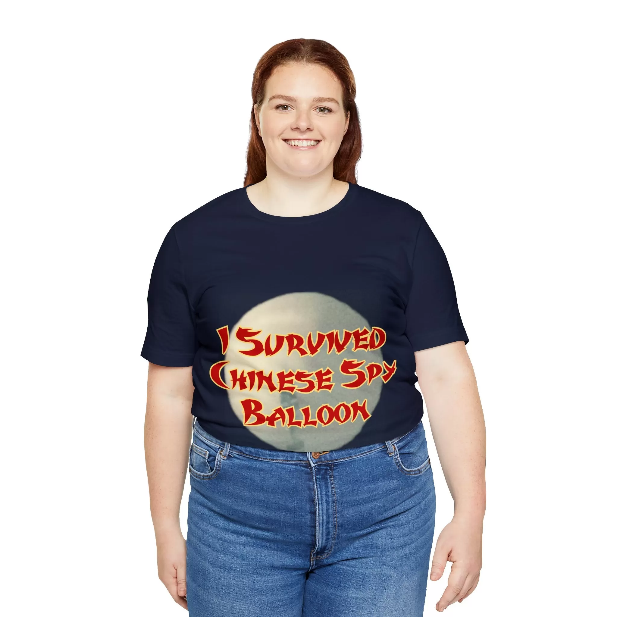 I Survived Chinese Spy Balloon Unisex Jersey Short Sleeve Tee