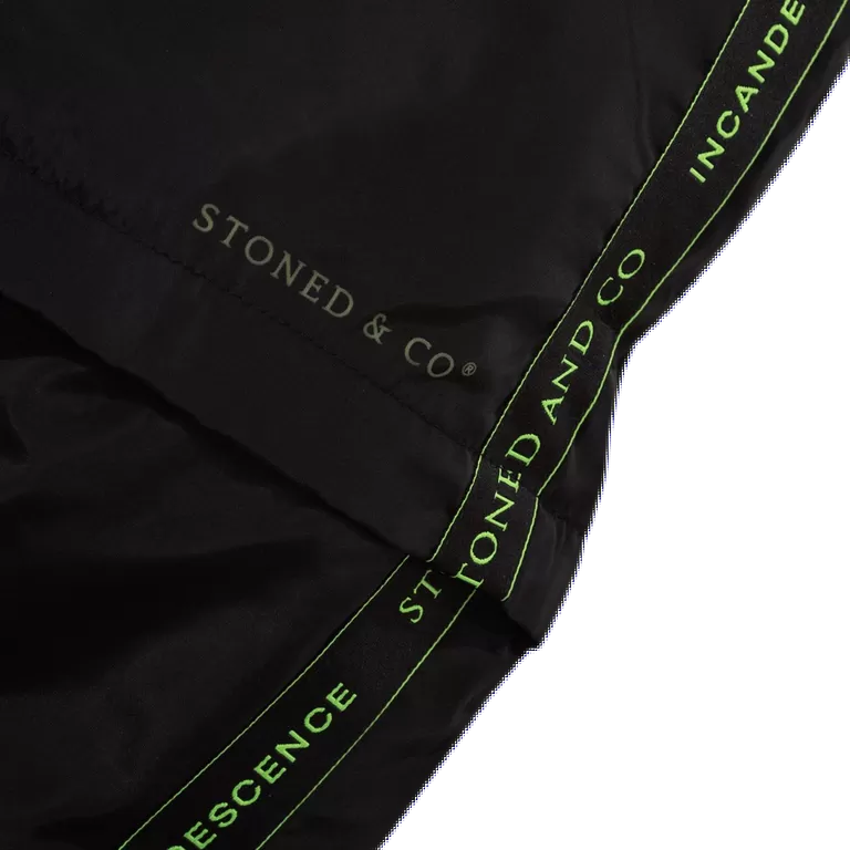 INCANDESCENCE STREAK TRACK PANTS BLACK