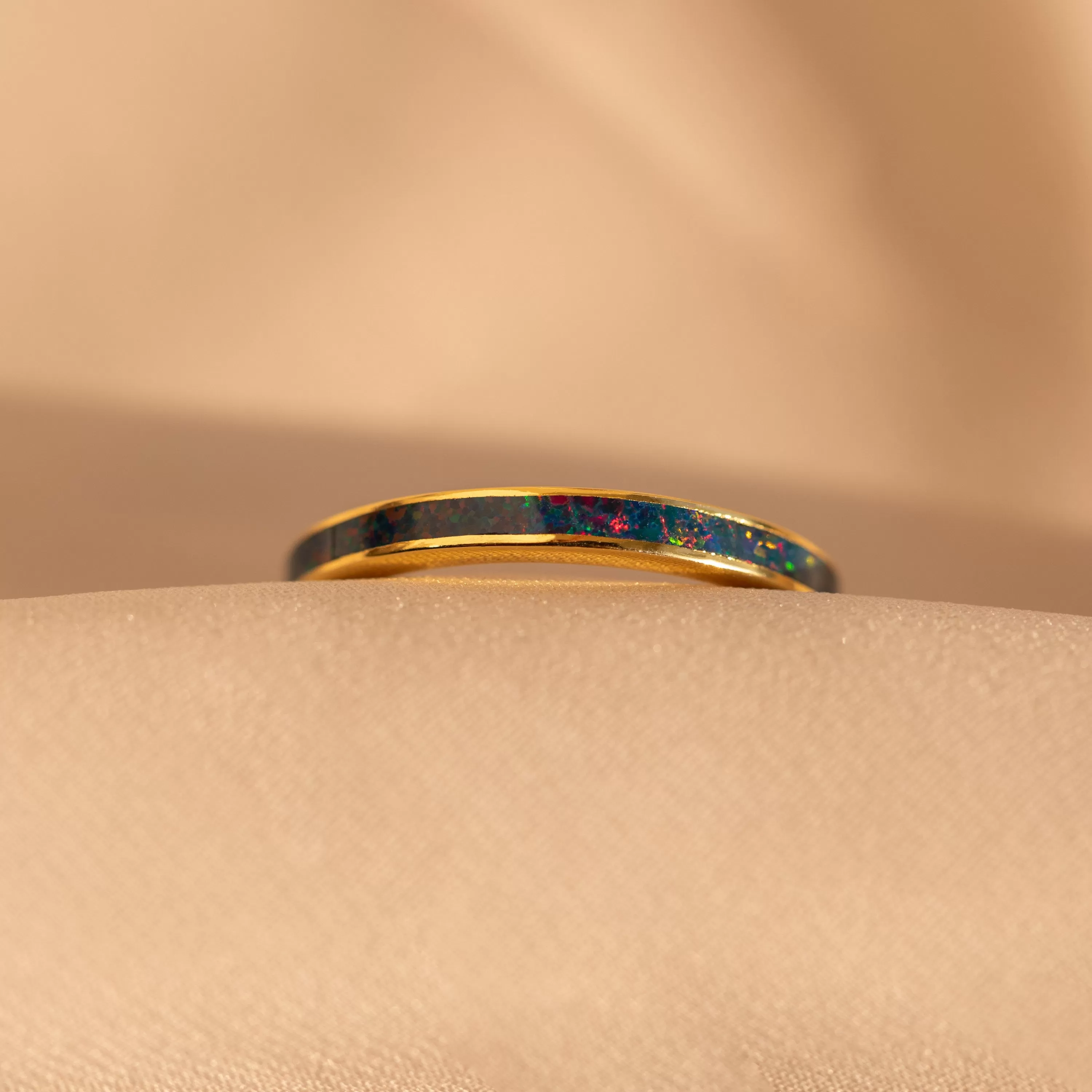 Indigo Opal Inlay Band