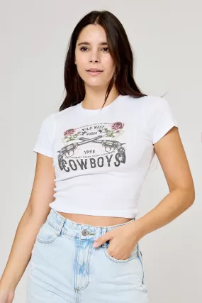 Jr Crop Top - Wild West Rodeo