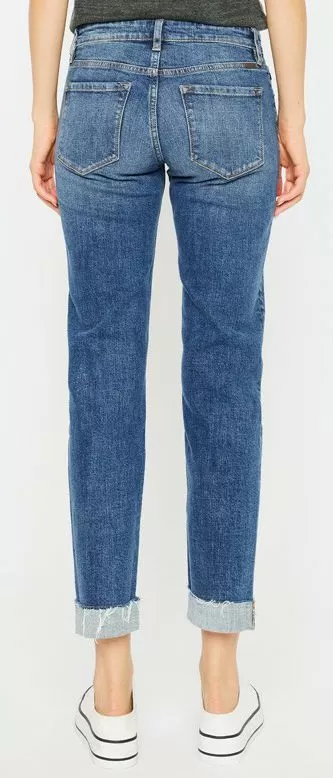 KanCan Patched Distressed Boyfriend Jeans - 5/26 to 22W