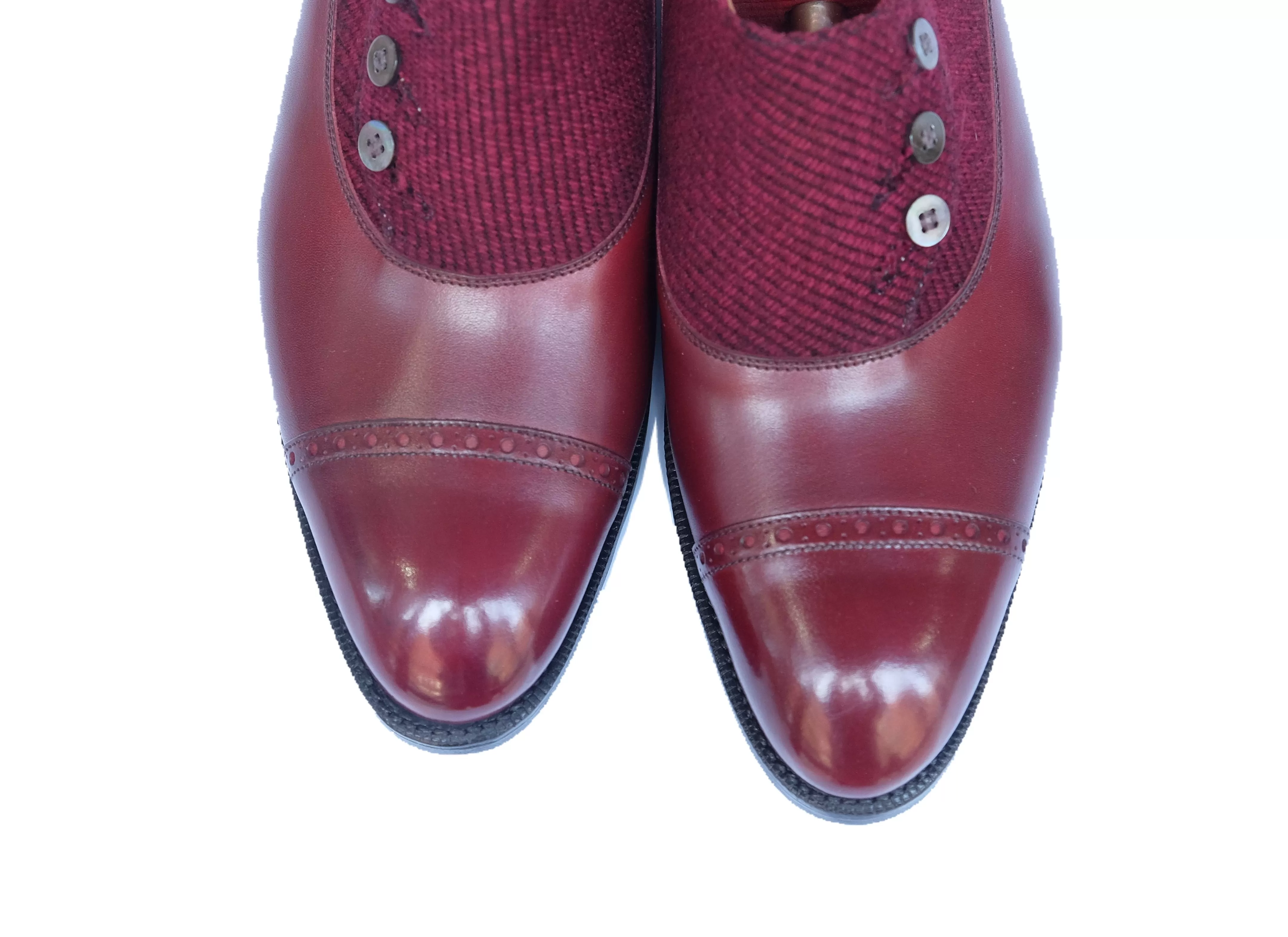 Kingston - MTO - Burgundy Calf / Red Poulsbo - NGT Last - Single Leather Sole