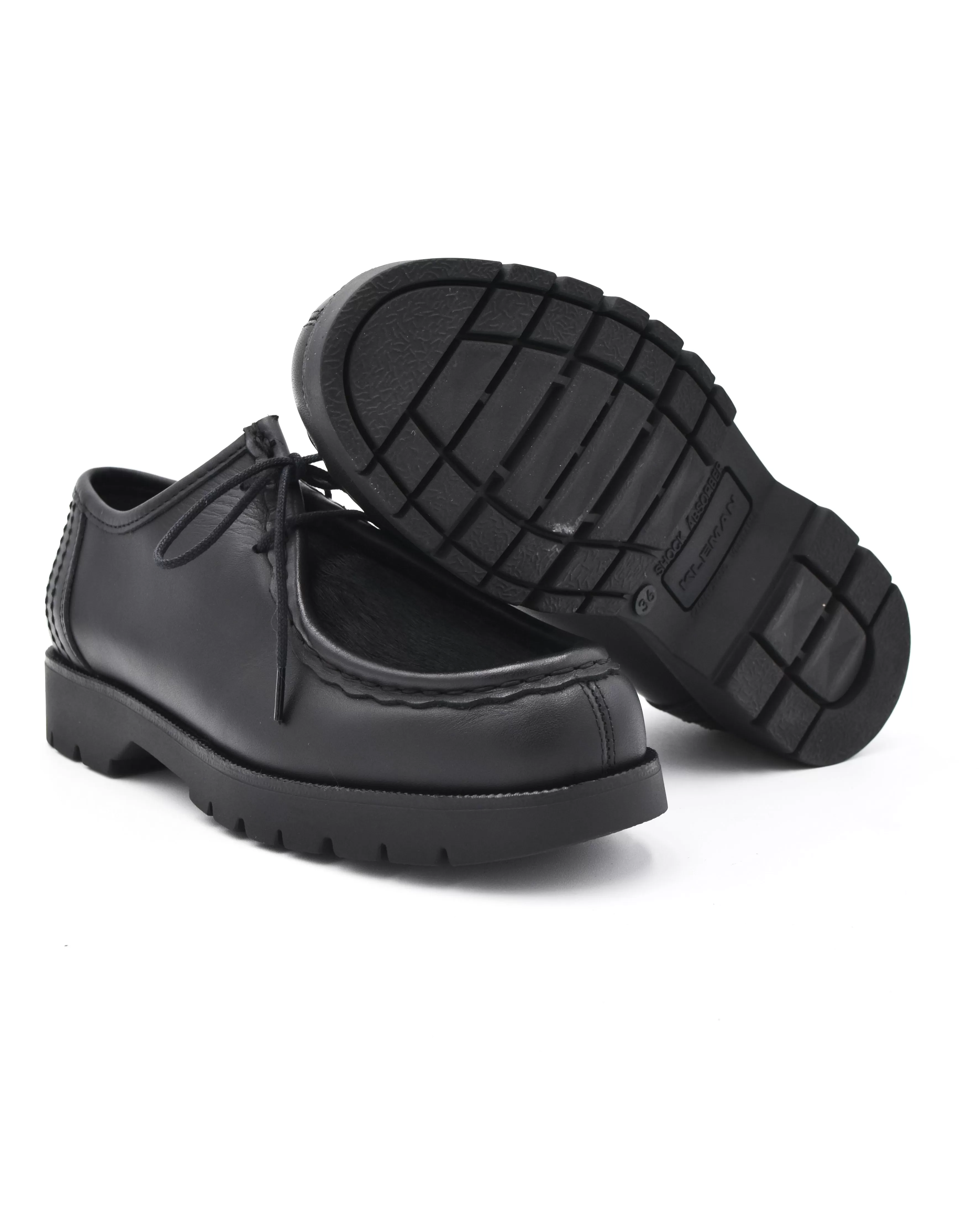 Kleman Black Pony Hair Padrini Tyrolean Shoe