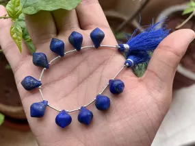 Lapis Lazuli Slanted Drops Frosted