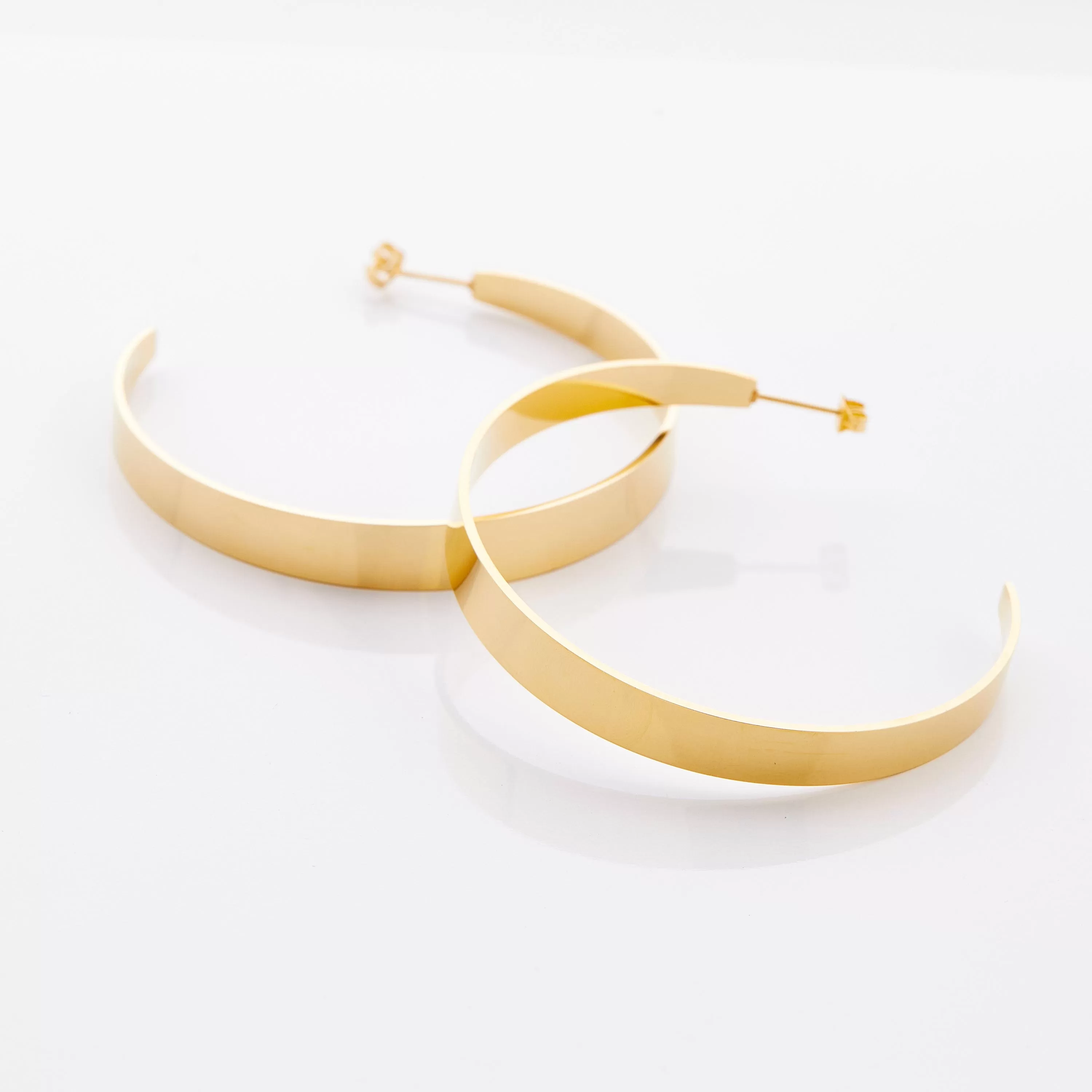 Large Flat Hoop Earrings | Neelam x Nominal