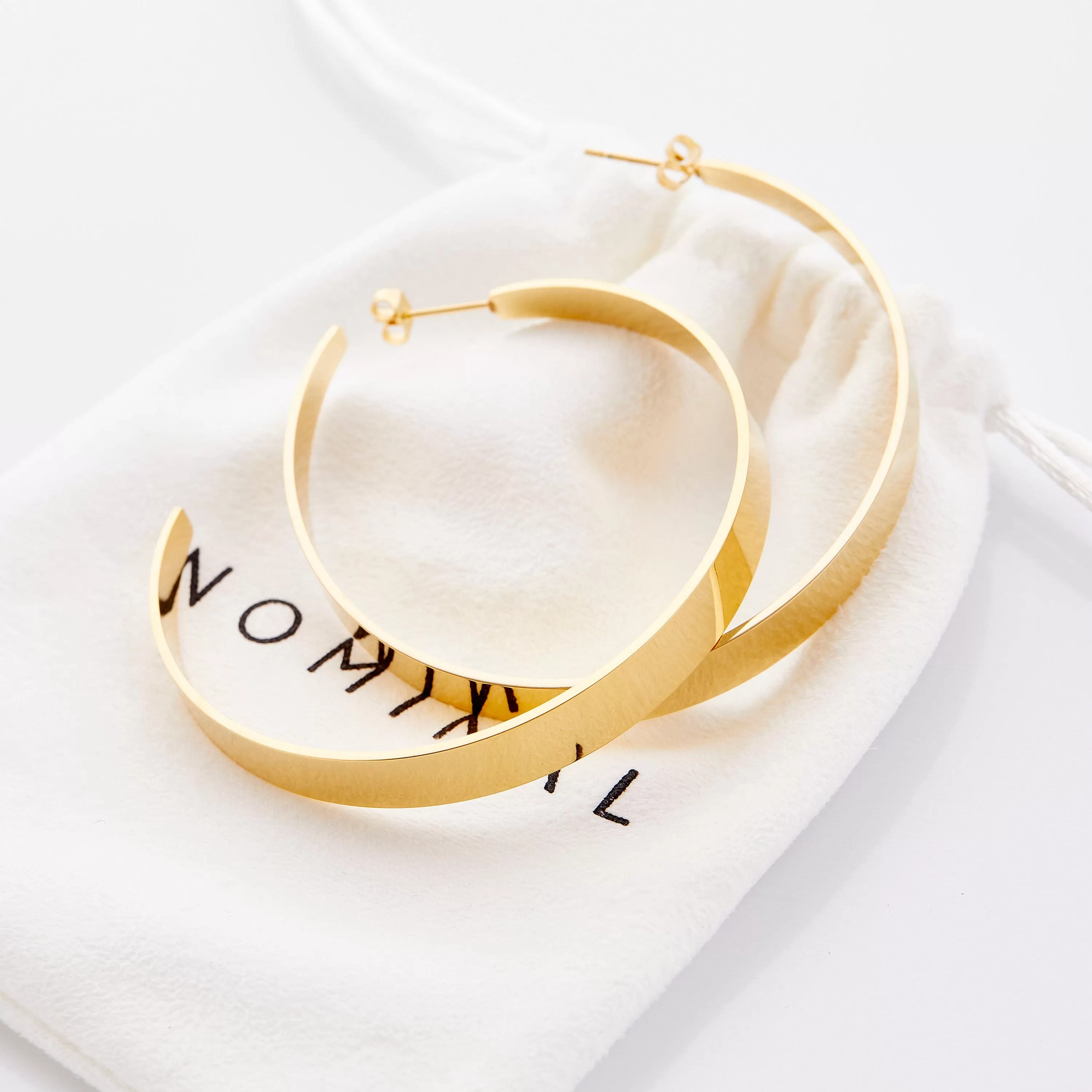 Large Flat Hoop Earrings | Neelam x Nominal