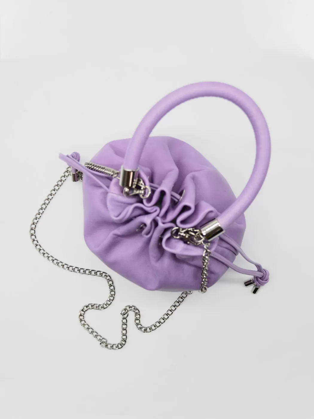 LEATHER BUCKET BAG