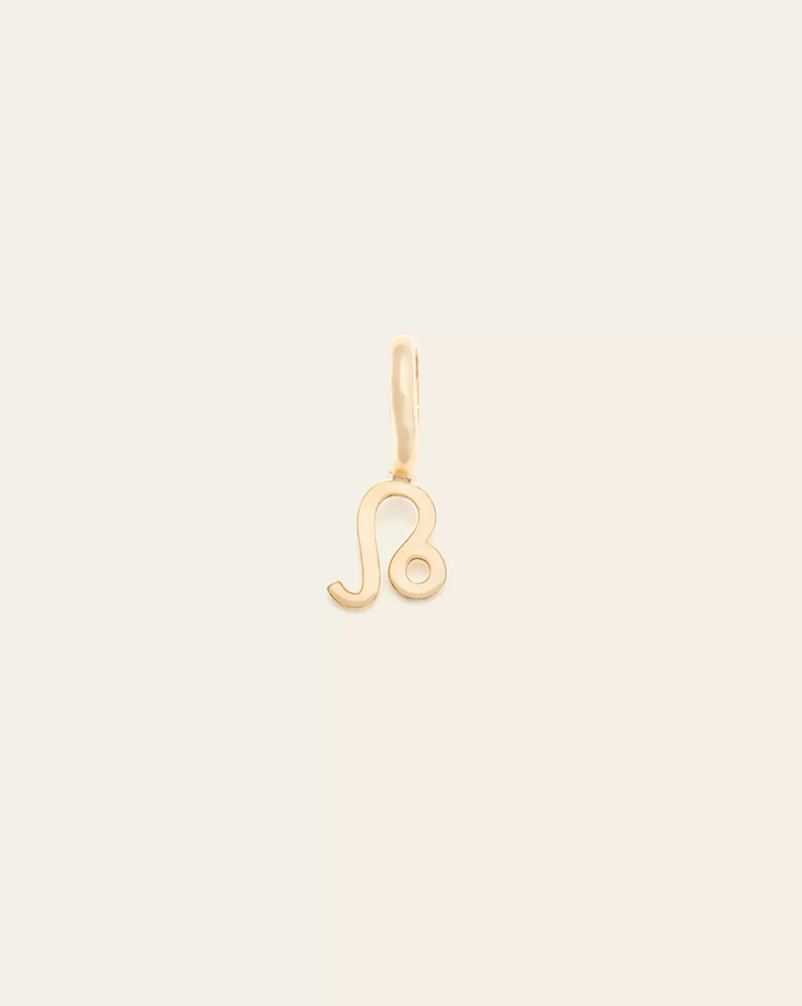 Leo Zodiac Charm - 10k Solid Gold