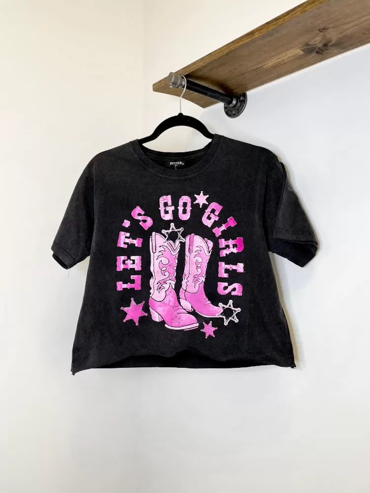 Let's Go Girls Graphic Crop