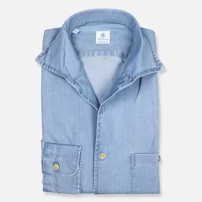 Light Blue Denim Paramontura Shirt