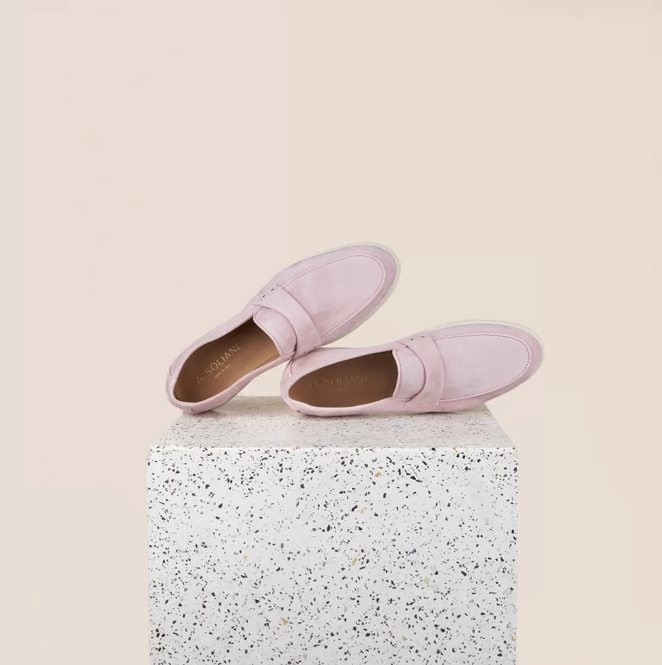 Lisa Strap Sneaker Loafer - Peony Suede SAMPLE SALE - FINAL SALE