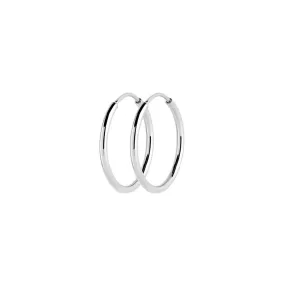 Maria Black Senorita Par 25 Hoop Silver