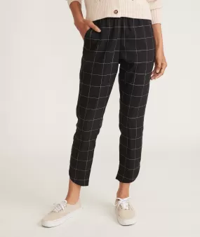 Marine Layer Allison Pant Black Windowpane