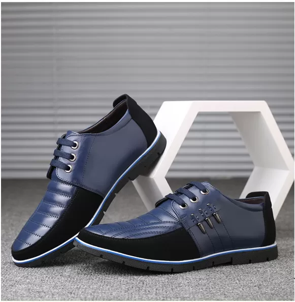 Men's Solid Tenacity Genuine Leather Shoes