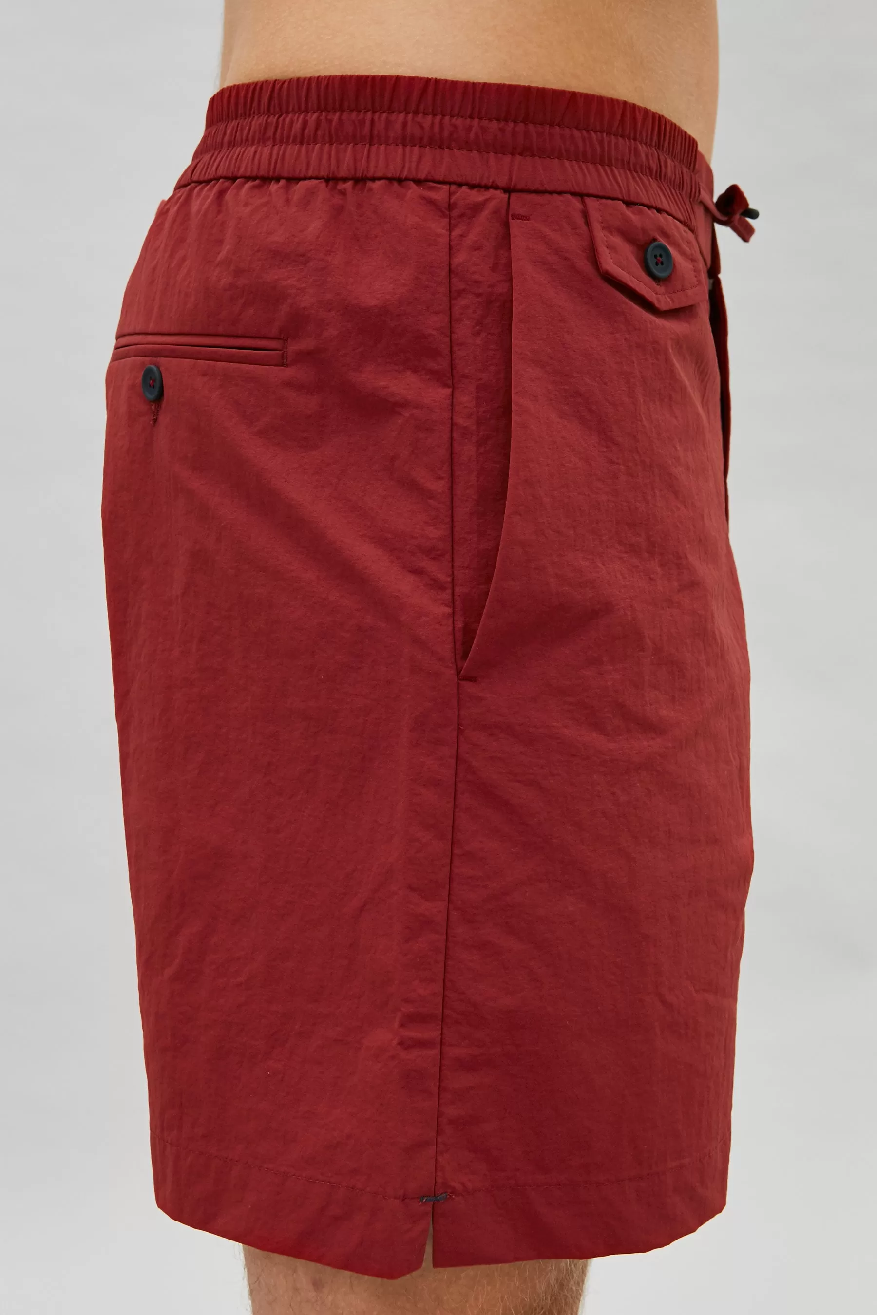 Merlot Drawstring Deck Shorts