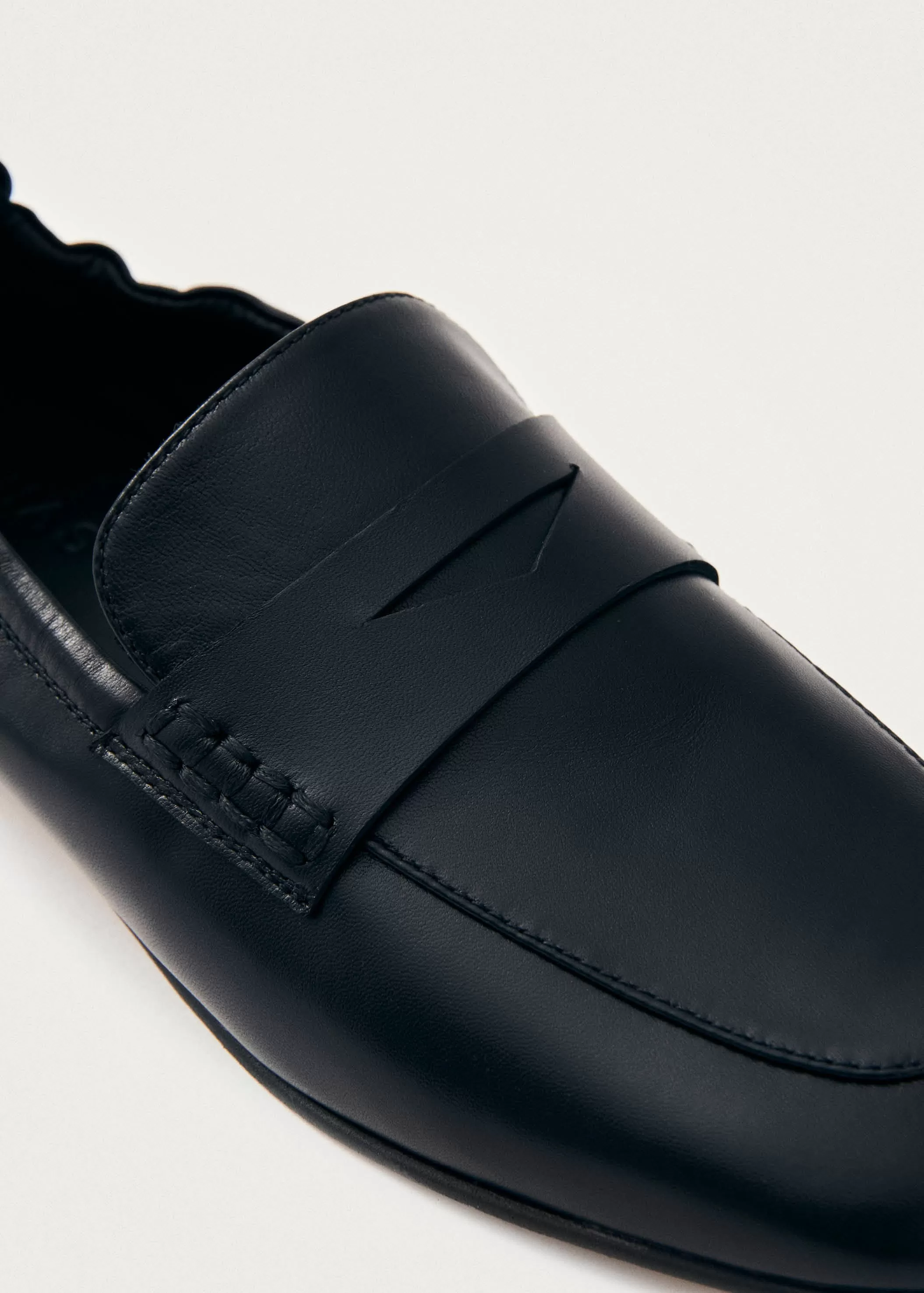 Milada Black Leather Loafers